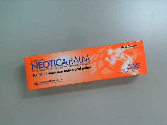 Neotica Balm relief of muscular aches and pains Neotica Balm relief of muscular aches and pains