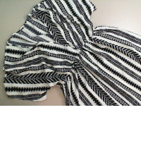 Women's short dress black with stripes Women's short dress black with stripes