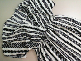 Women's short dress black with stripes Women's short dress black with stripes