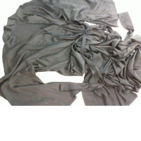 Long silk robe with belt, black Long silk robe with belt, black