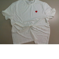 Men's white T-shirt, synthetic Men's white T-shirt, synthetic