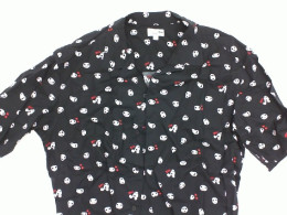 UNIQLO Short Sleeve Printed Shirt in Black