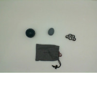 Set of 4 DECATHLON hand resistance bands with bag