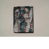 Long Dress (Green Black Dot Pattern)