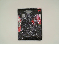 Long Dress (Black+Red Flower Pattern)