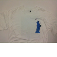 White t-shirt with print