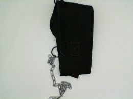 Sports belt black and red with chain