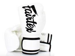 FAIRTEX - BGV14 MICROFIBRE BOXING GLOVES (BGV14) - WHITE/14OZ