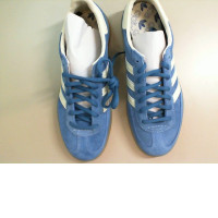 Men's sneakers, blue, suede