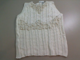 Knitted jumper women decorated with beads