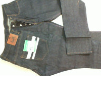 Men's black jeans, with a white stripe on the back pocket, high waist Men's black jeans, with a white stripe on the back pocket, high waist