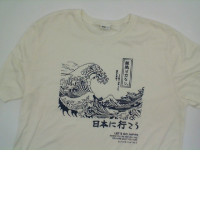 White ME_STYLE t-shirt with sea print size L White ME_STYLE t-shirt with sea print size L