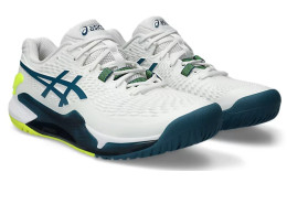 ASICS SHOES GEL-RESOLUTION 9 Colour: WHITE/RESTFUL TEAL