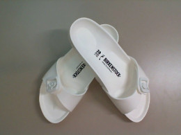 White flip flops, silicone