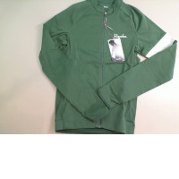 Green sports jacket with zipper with long sleeve
