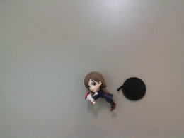 Anime statue girl with flowers