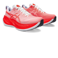 ASICS SUPERBLAST Unisex Running Shoes Color: WHITE/SUNRISE RED
