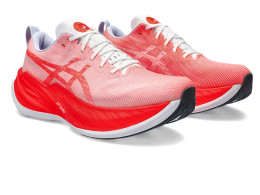 ASICS SUPERBLAST Unisex Running Shoes Color: WHITE/SUNRISE RED