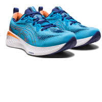 ASICS GEL-CUMULUS 25 Men Running Shoes Color: ISLAND BLUE/SUN PEACH