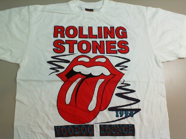 T-shirt White Rolling Stones Size XL T-shirt White Rolling Stones Size XL