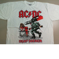 T-Shirt AC/DC Size XL Color White T-Shirt AC/DC Size XL Color White