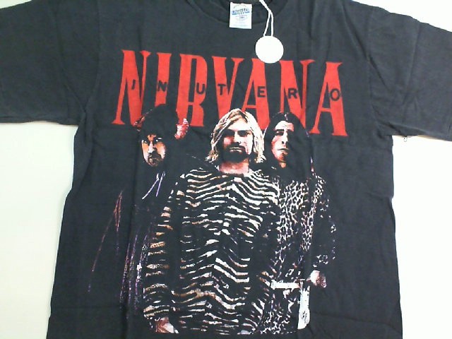 T-shirt Nirvana RED SIGN Black color size XL T-shirt Nirvana RED SIGN Black color size XL