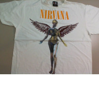 T-shirt White Nirvana Lady Size XL T-shirt White Nirvana Lady Size XL
