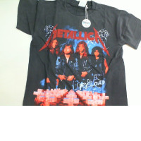 T-shirt Metallica Reload Black Size Large T-shirt Metallica Reload Black Size Large