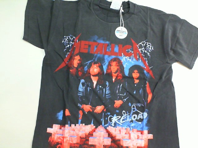 T-shirt Metallica Reload Black Size Large T-shirt Metallica Reload Black Size Large