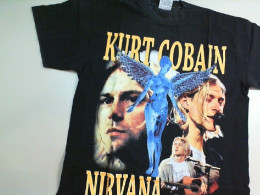 T-shirt Kurt Cobain Black color Size L T-shirt Kurt Cobain Black color Size L