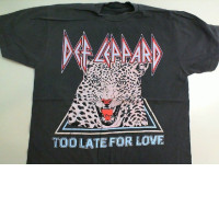 T-shirt Def Lepard Size L Color Grey