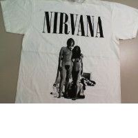 T-shirt White Nirvana Size L Lennon nad Yoko