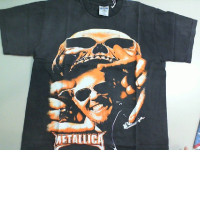 T-shirt Metallica Size L Black color Skull