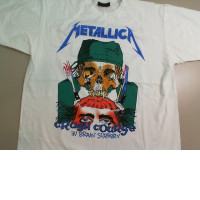 T-shirt Metallica Crush Course White size XL