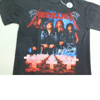 T-shirt Metallica red sign size XL Grey color