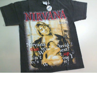 T-Shirt Nirvana with baby Black color Size Large