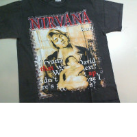 T-shirt Nirvana XL Black color with baby