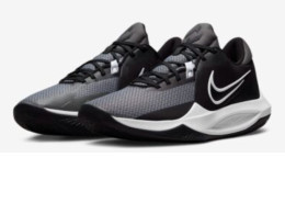 Shoes NIKE Precision VI Black/White-iron grey-white/Noir/Gris fer/Blanc
