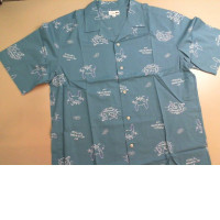 Men's blue shirt with cats UNIQLO Men's blue shirt with cats UNIQLO