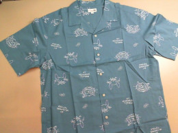Men's blue shirt with cats UNIQLO