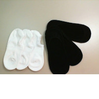Set of 6 pairs of socks 3 black + 3 white