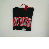 Black hoodie with HUSKY print Black hoodie with HUSKY print