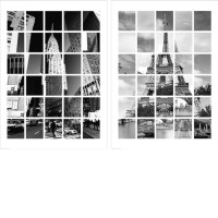 ikea Poster, city puzzle, 50x70 cm 2 piece