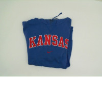Blue hoodie with KANSAS print Blue hoodie with KANSAS print