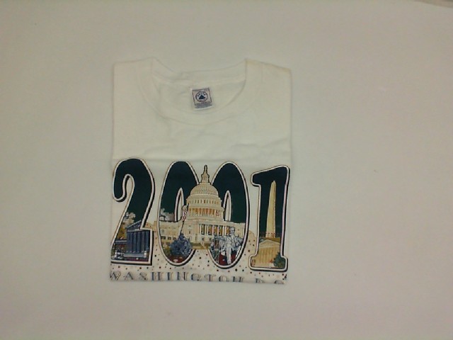 White t-shirt wiith 2001 print White t-shirt wiith 2001 print