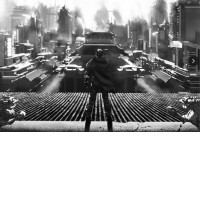 ikea poster cyberscape, 70x50 cm