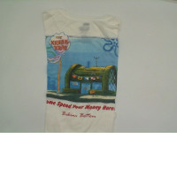 White t-shirt with KRUSTY KRUB print White t-shirt with KRUSTY KRUB print