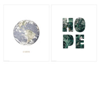 ikea poster view of Earth, 40x50 cm 2 piece