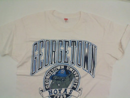 White t-shirt with GEORGETOWN print