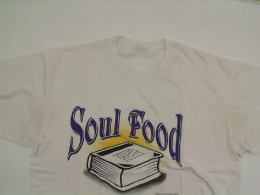 White t-shirt with SOUL FOOD print White t-shirt with SOUL FOOD print
